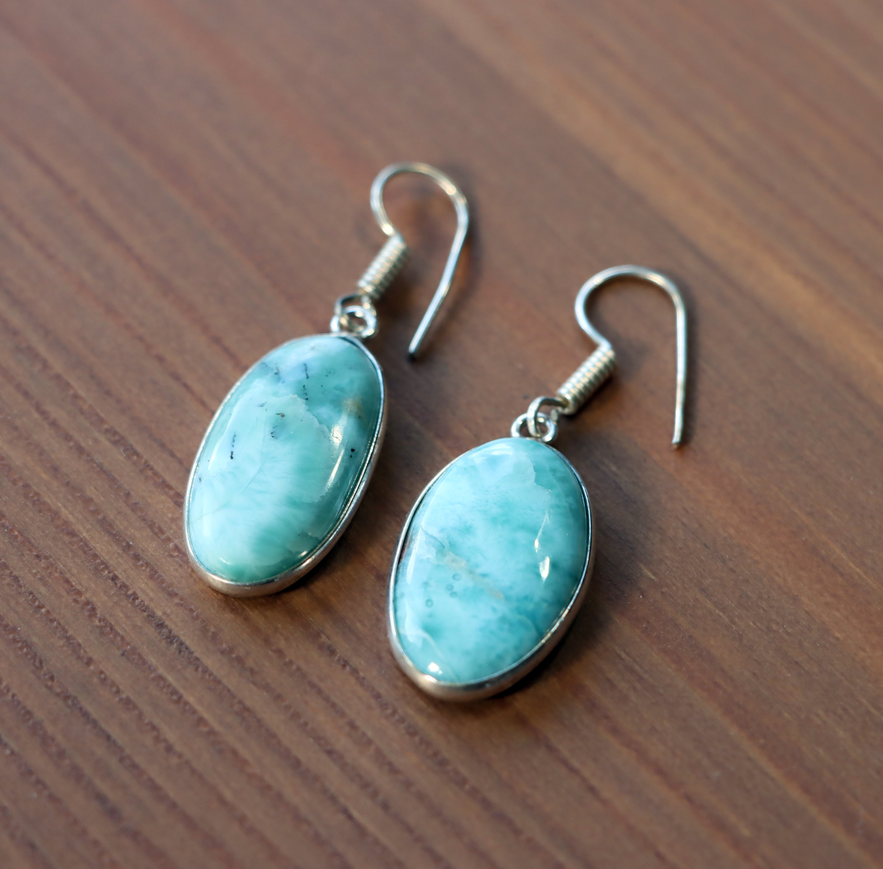 Náušnice s larimarem - Supreme Panthers