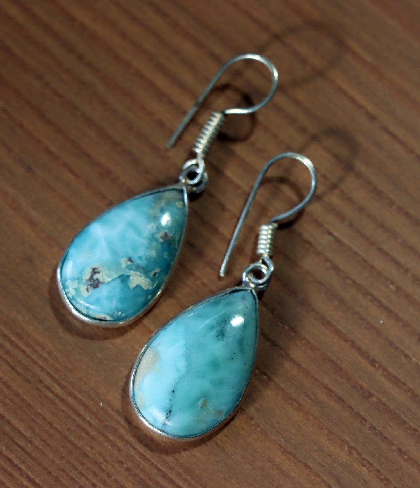 Náušnice s larimarem - Supreme Panthers