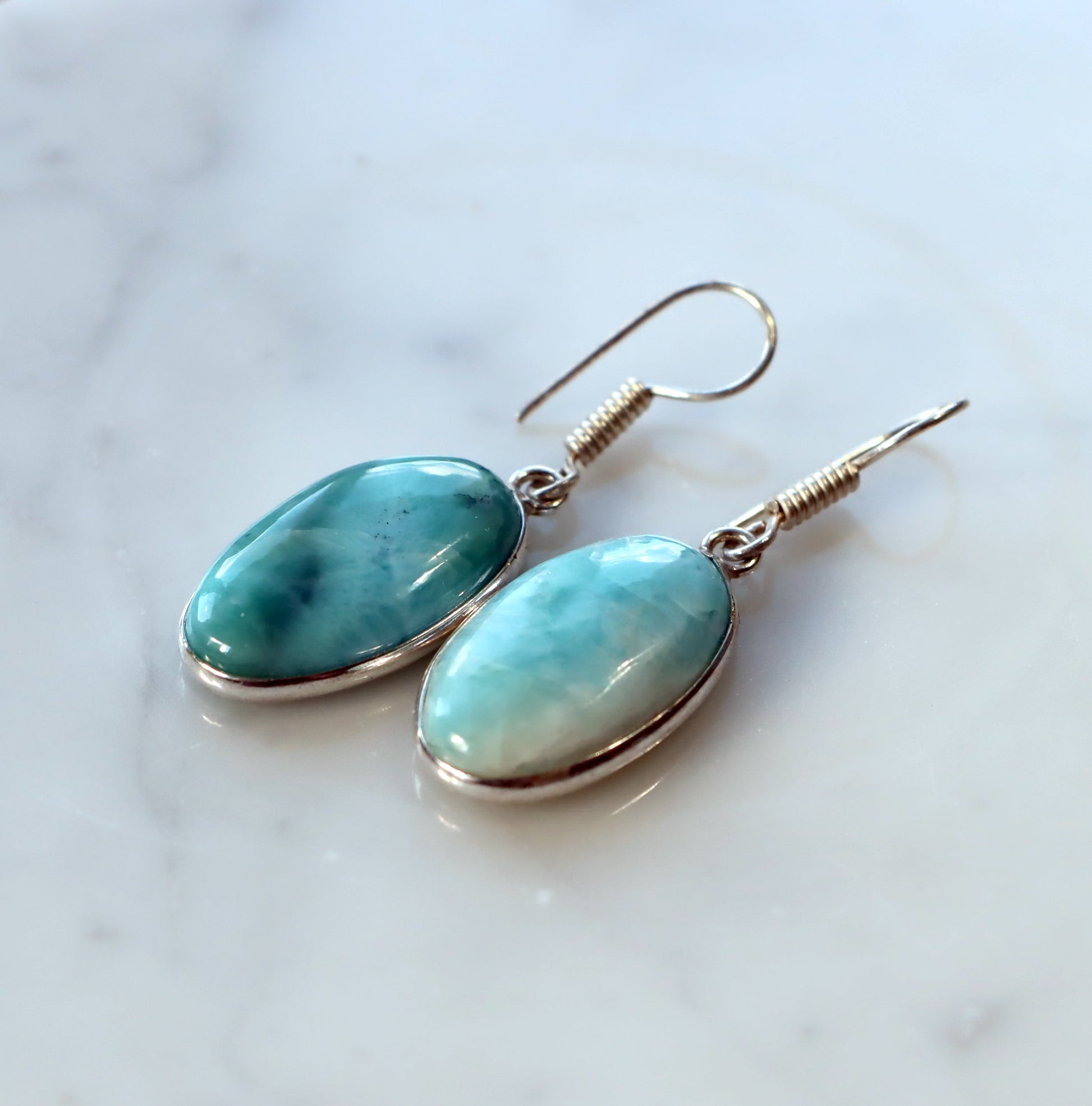 Náušnice s larimarem - Supreme Panthers