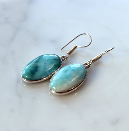 Náušnice s larimarem - Supreme Panthers