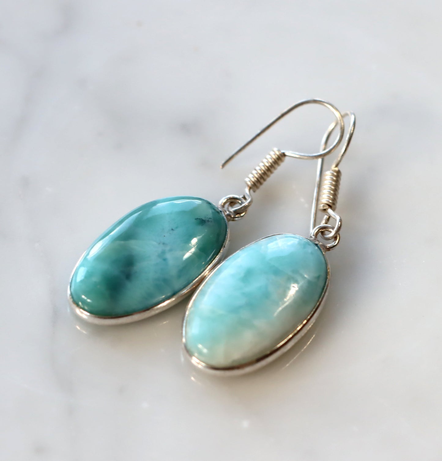 Náušnice s larimarem - Supreme Panthers