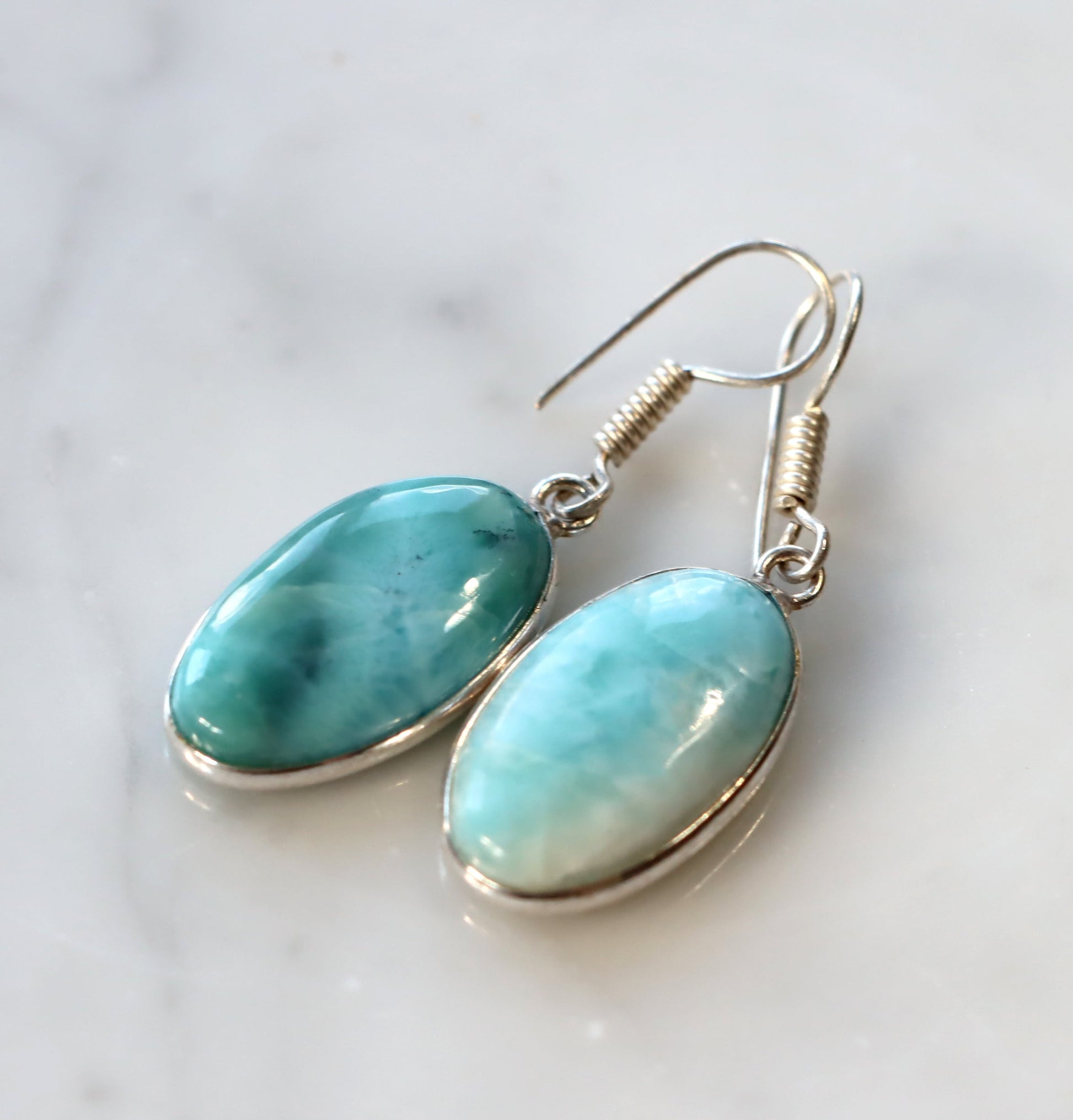 Náušnice s larimarem - Supreme Panthers