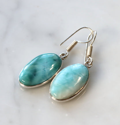 Náušnice s larimarem - Supreme Panthers