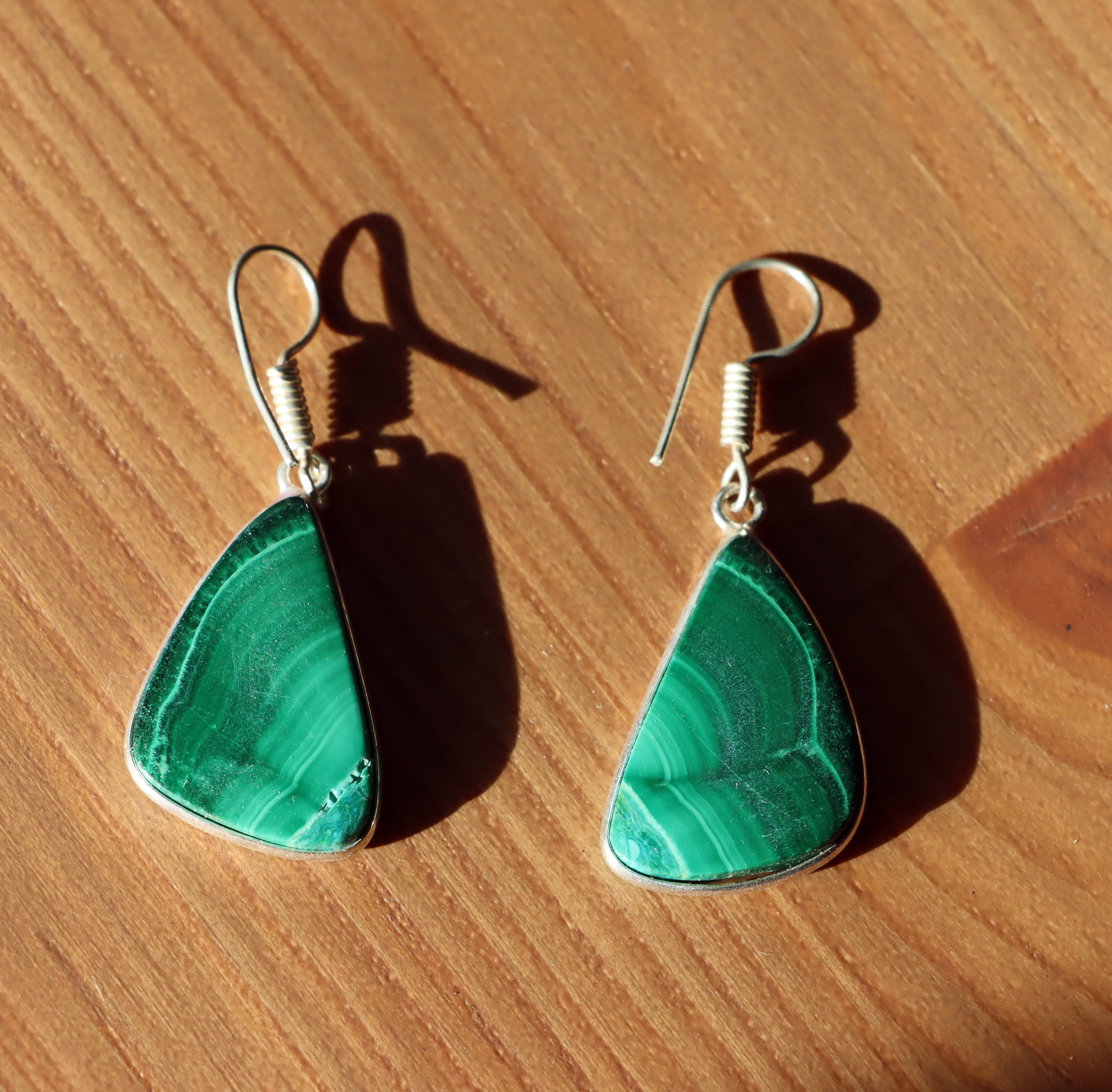 Náušnice s malachitem - Supreme Panthers