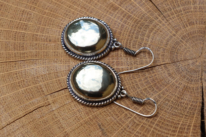 Náušnice "Sluneční zrcadla – Pyritové čočky" - Supreme Panthers