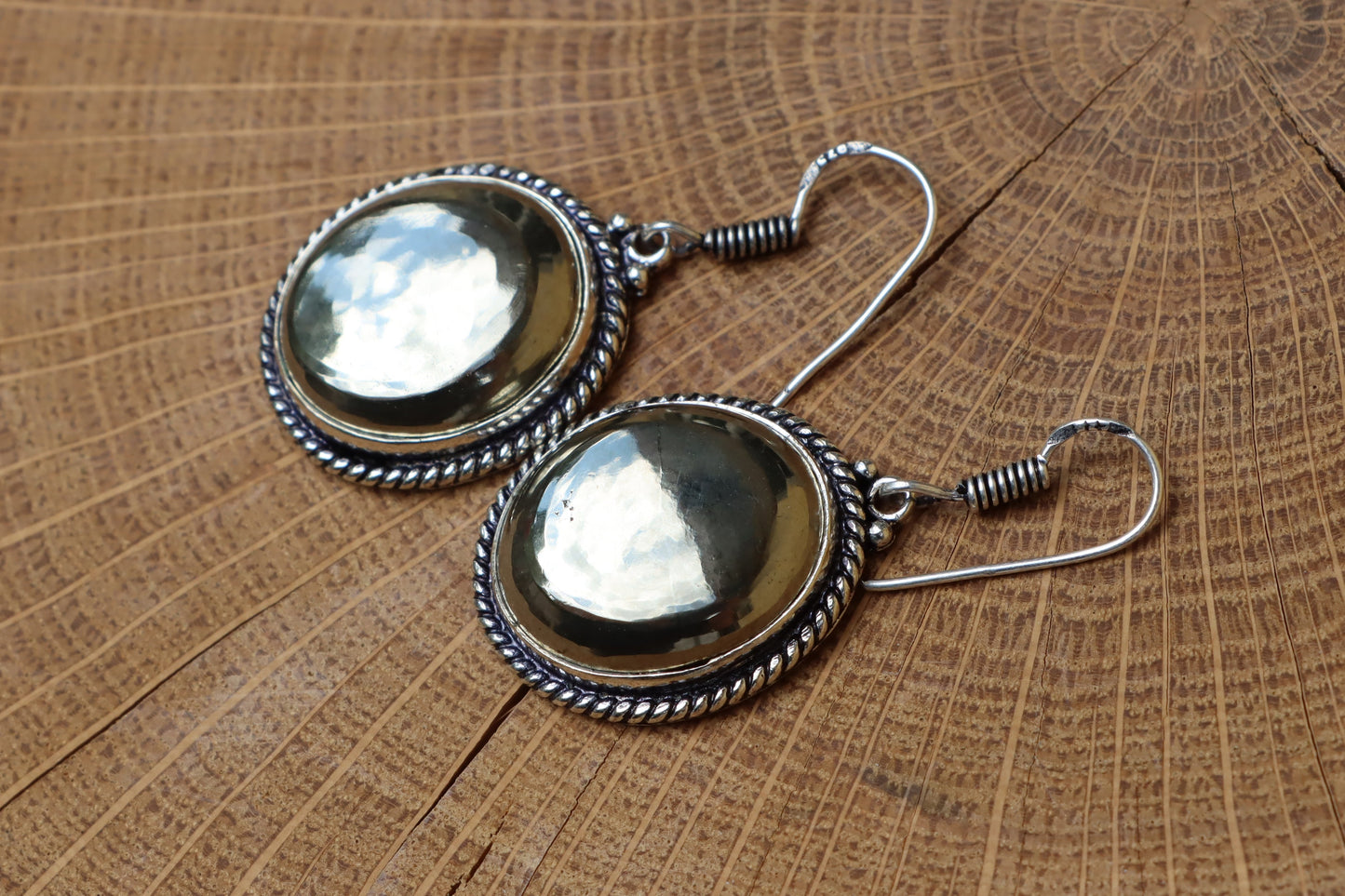 Náušnice "Sluneční zrcadla – Pyritové čočky" - Supreme Panthers