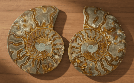 Pár aragonitových amonitů leštěný (Cleoniceras), pár - Supreme Panthers