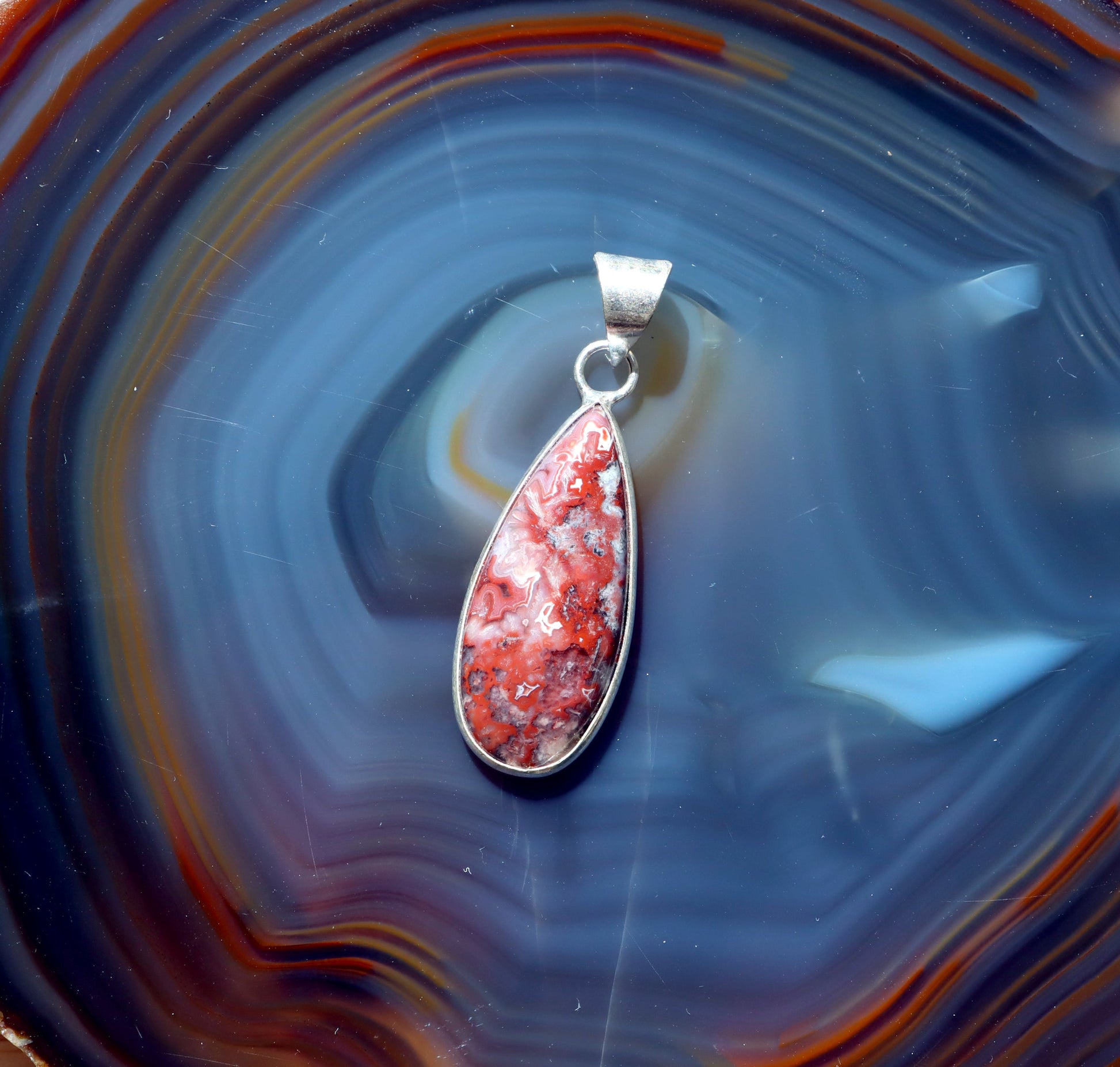 Přívěšek achát Crazy lace - Supreme Panthers