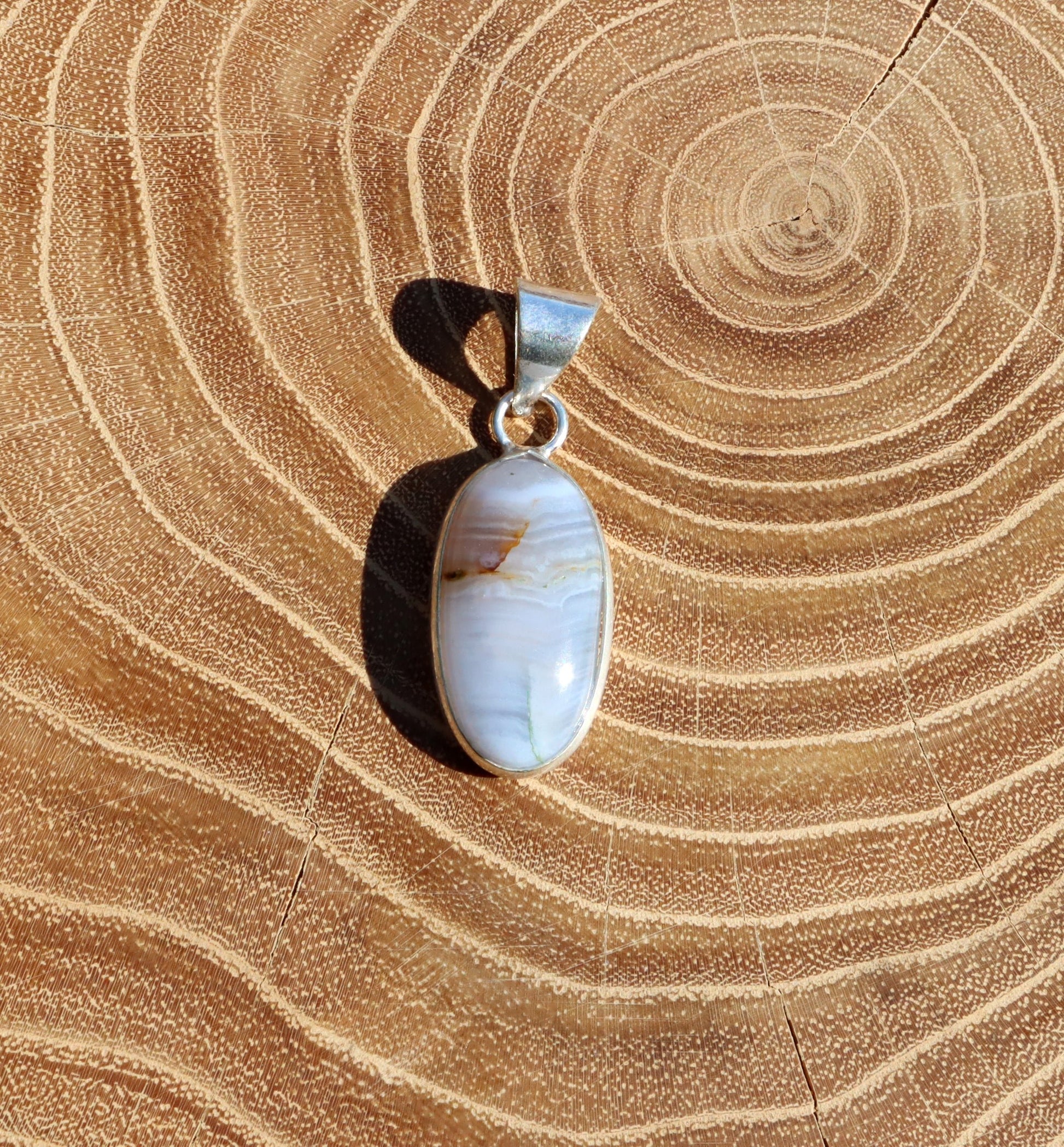 Přívěšek achát modrý krajkový - Supreme Panthers