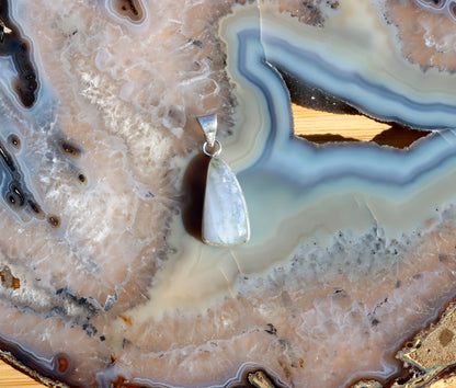 Přívěšek achát modrý krajkový - Supreme Panthers