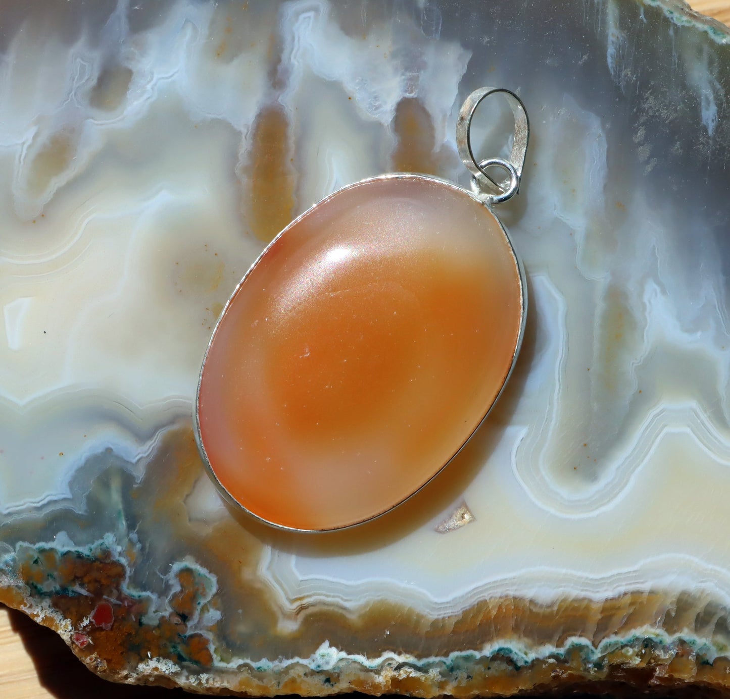 Přívěšek achát oranžový - Supreme Panthers