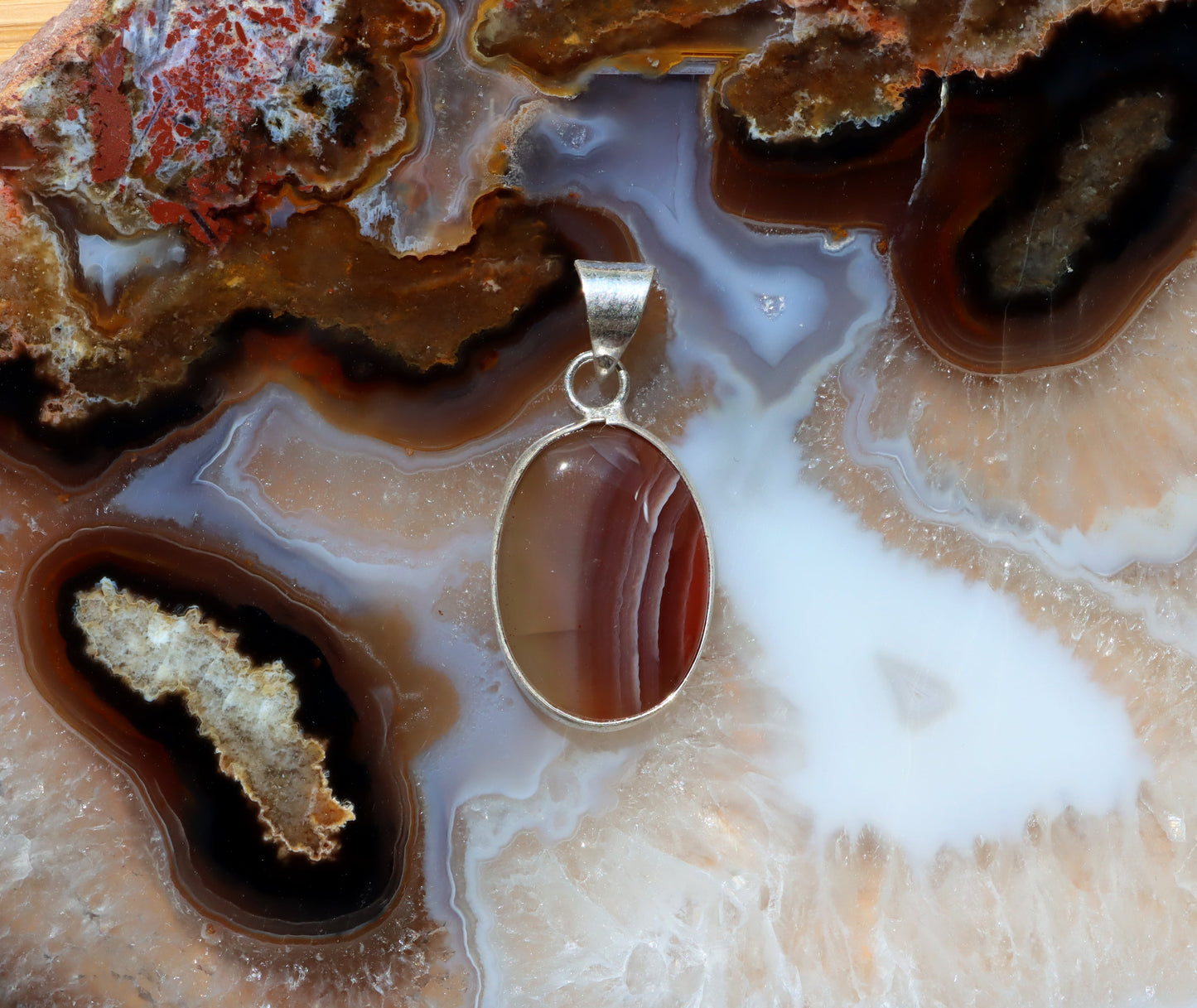 Přívěšek achát sardonyx - Supreme Panthers