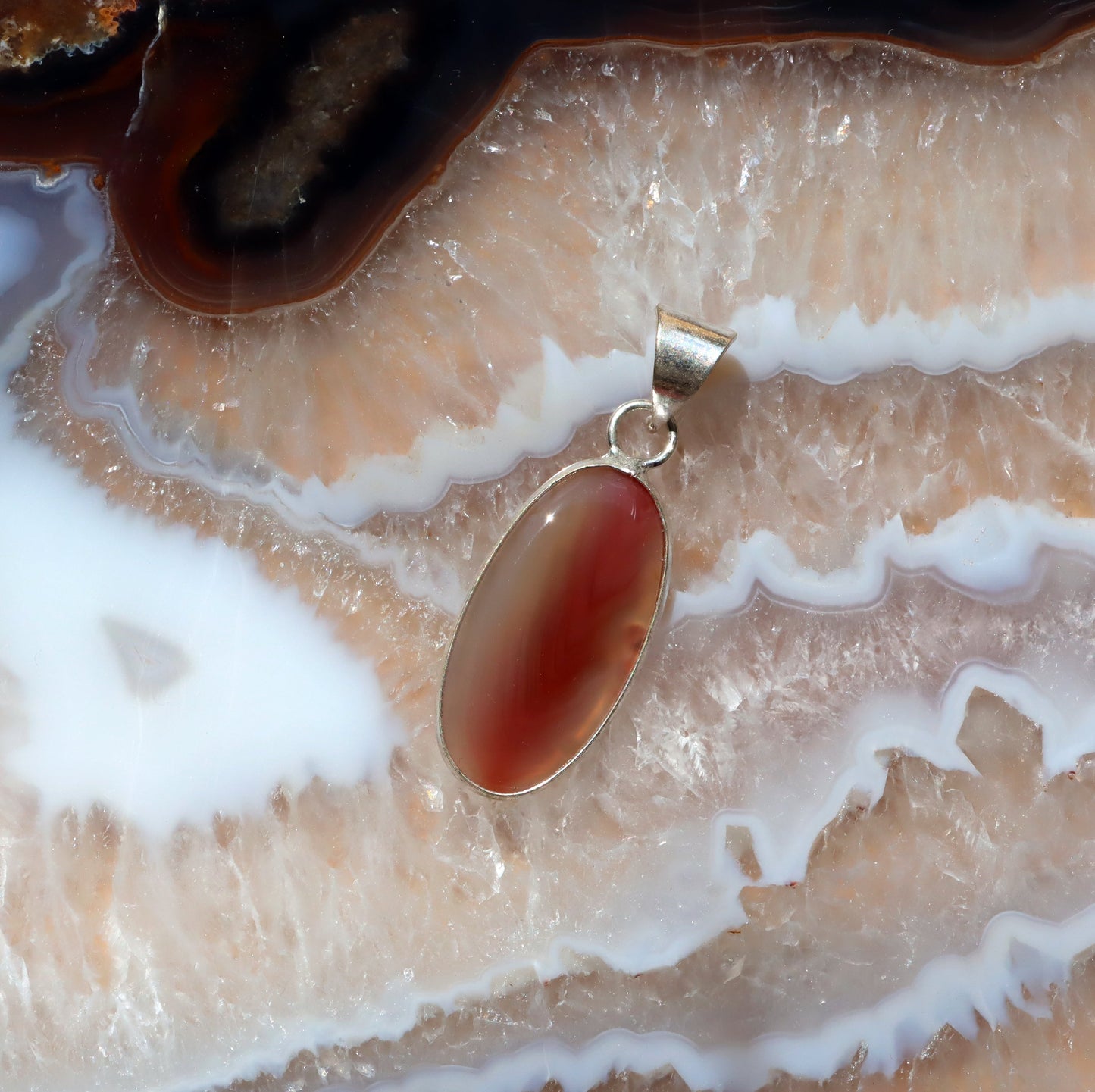 Přívěšek achát sardonyx - Supreme Panthers