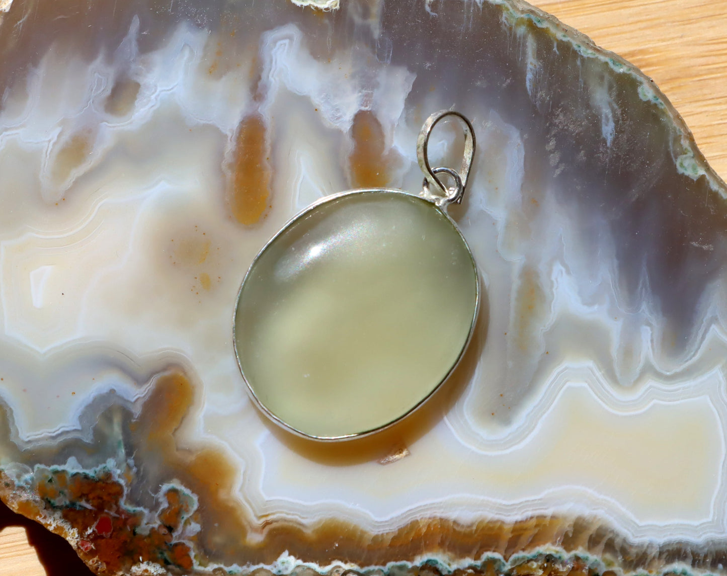 Přívěšek achát zelený - Supreme Panthers