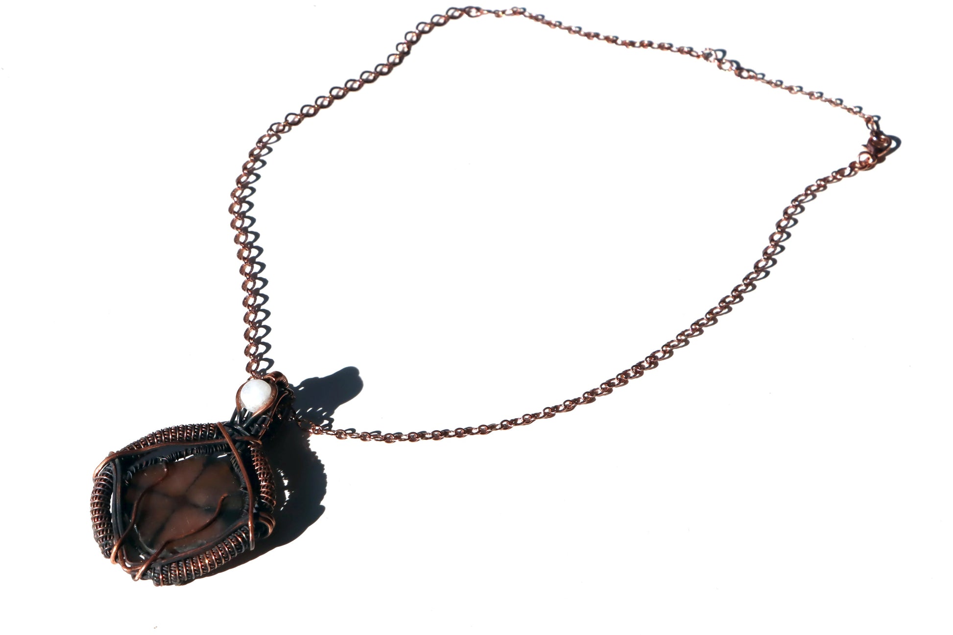 Přívěšek andalusit a měsíční kámen "Chiastolit – Kámen vnitřního kříže" - Supreme Panthers