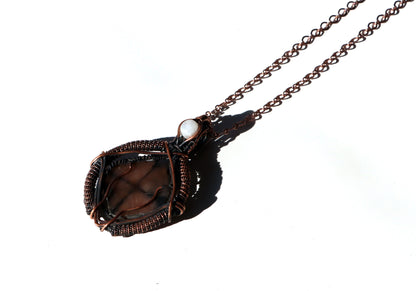 Přívěšek andalusit a měsíční kámen "Chiastolit – Kámen vnitřního kříže" - Supreme Panthers