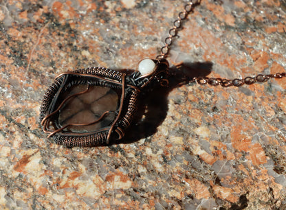 Přívěšek andalusit a měsíční kámen "Chiastolit – Kámen vnitřního kříže" - Supreme Panthers