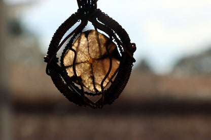 Přívěšek andalusit a měsíční kámen "Chiastolit – Kámen vnitřního kříže" - Supreme Panthers