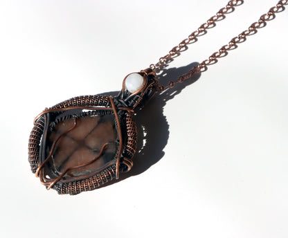 Přívěšek andalusit a měsíční kámen "Chiastolit – Kámen vnitřního kříže" - Supreme Panthers