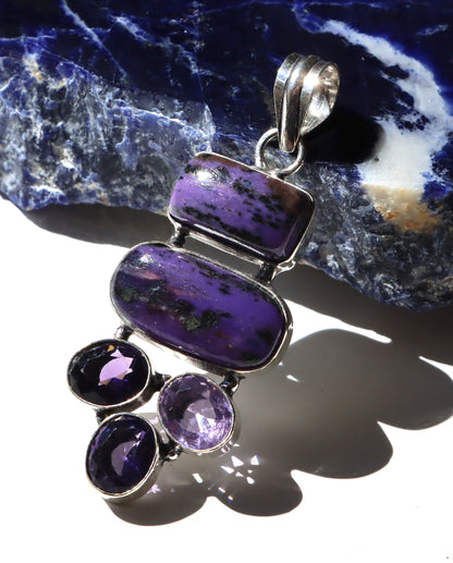 Přívěsek „Charoit a ametyst“ - Supreme Panthers