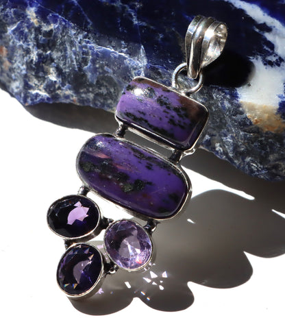 Přívěsek „Charoit a ametyst“ - Supreme Panthers