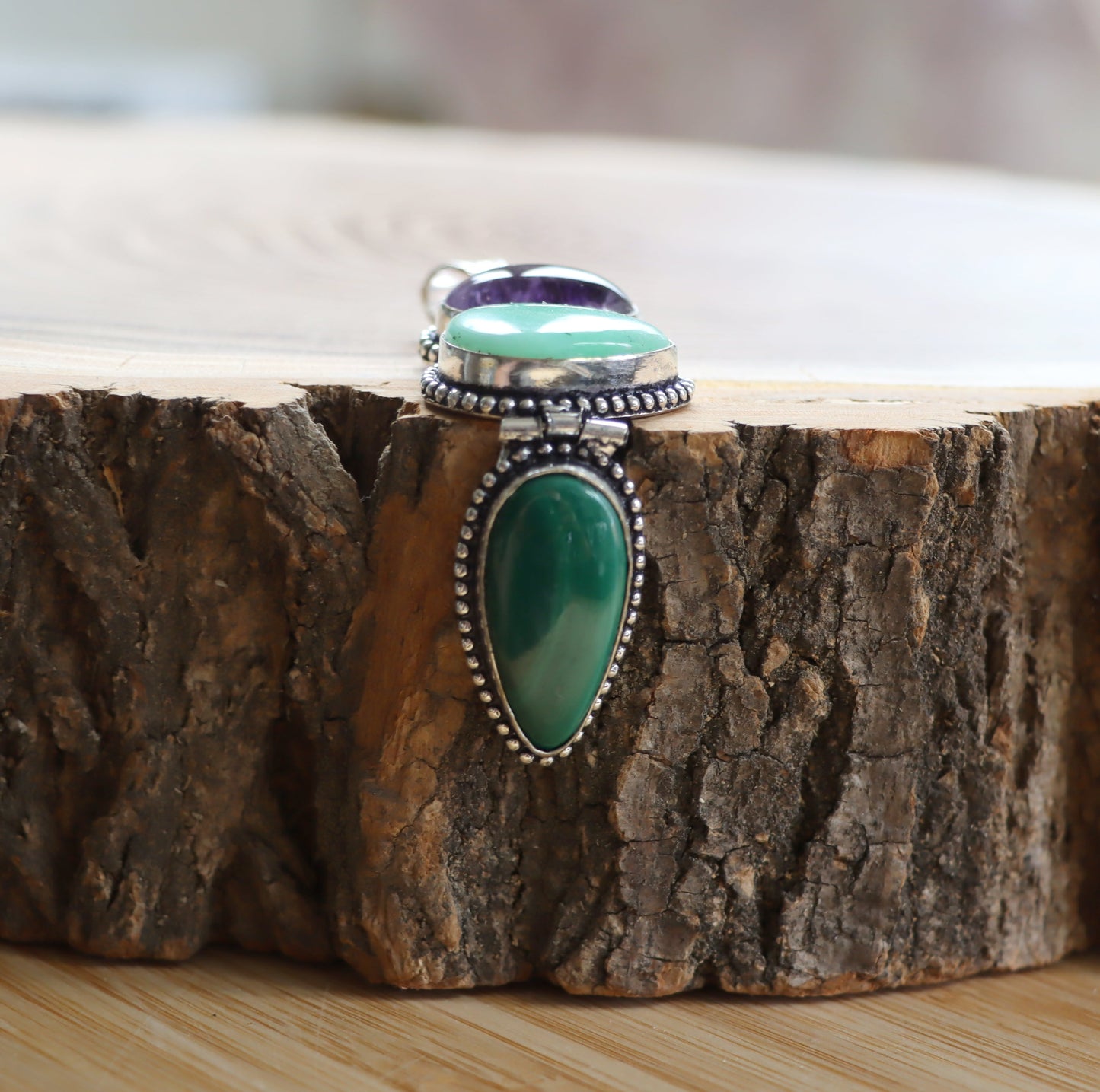 Přívěšek chryzopras ametyst malachit - Supreme Panthers