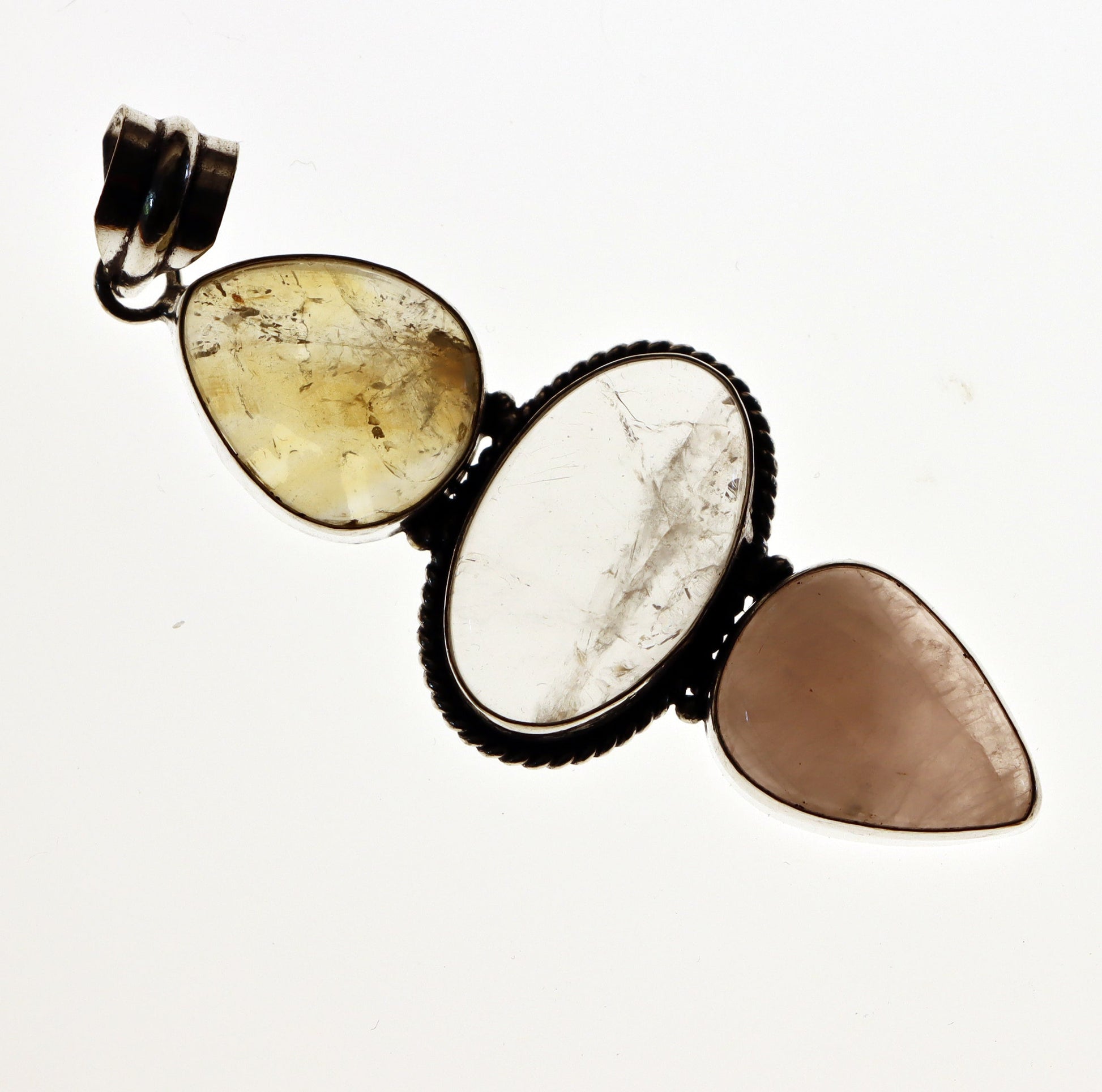 Přívěšek čirý křišťál citrín růženín - Supreme Panthers