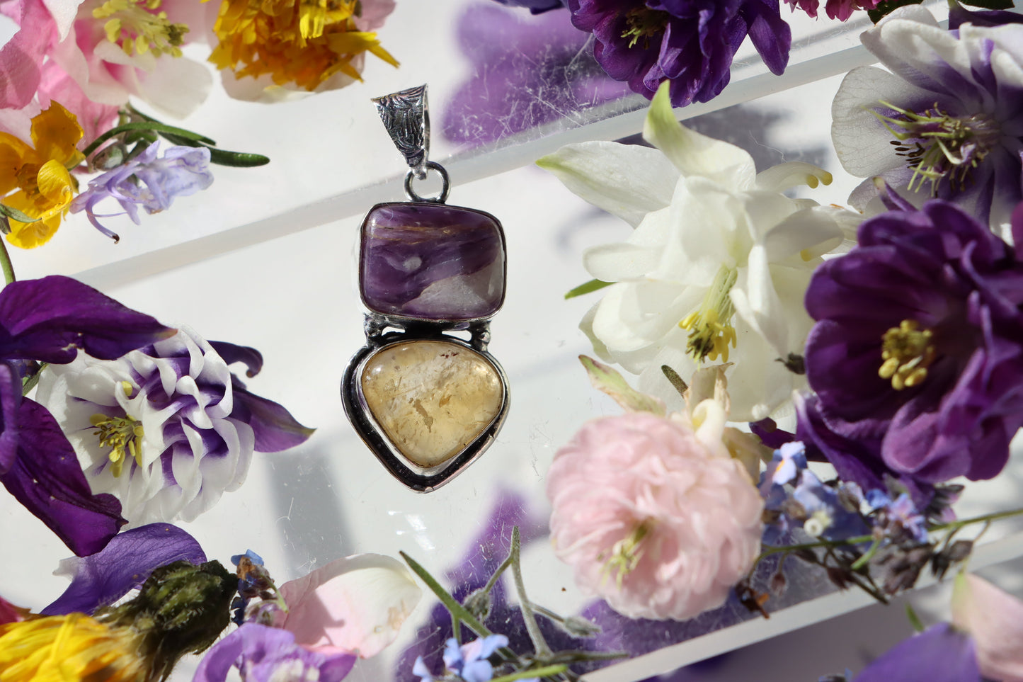 Přívěšek citrín charoit - Supreme Panthers