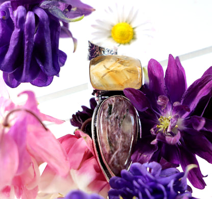 Přívěšek citrín charoit - Supreme Panthers