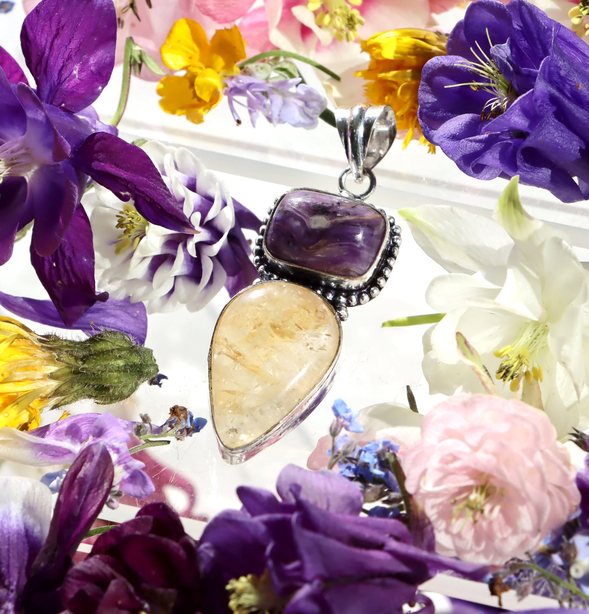 Přívěšek citrín charoit - Supreme Panthers