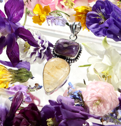 Přívěšek citrín charoit - Supreme Panthers