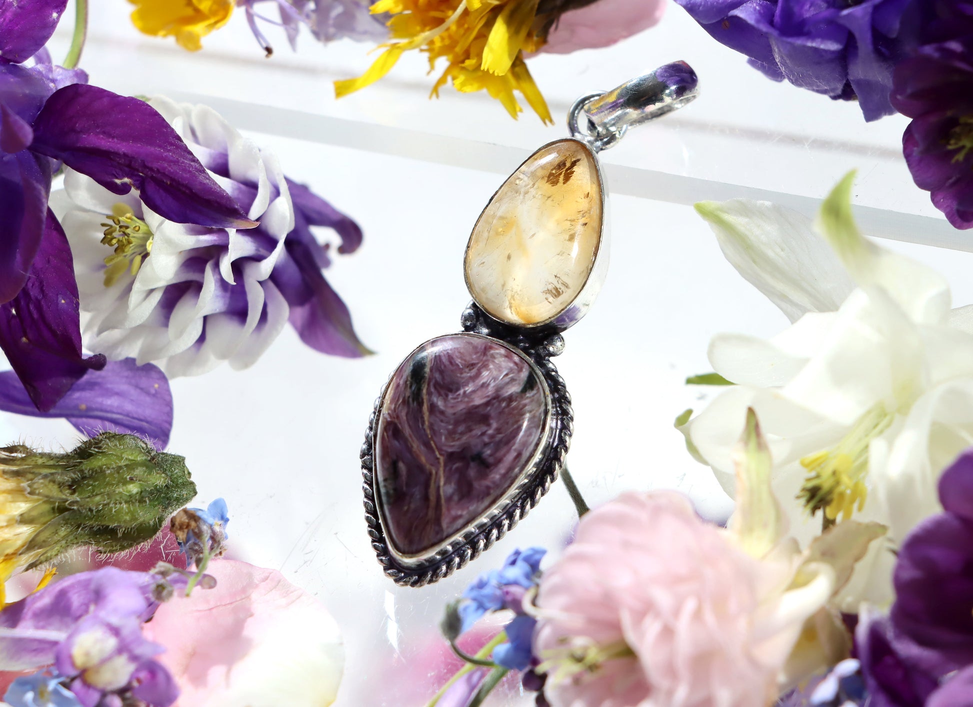 Přívěšek citrín charoit - Supreme Panthers