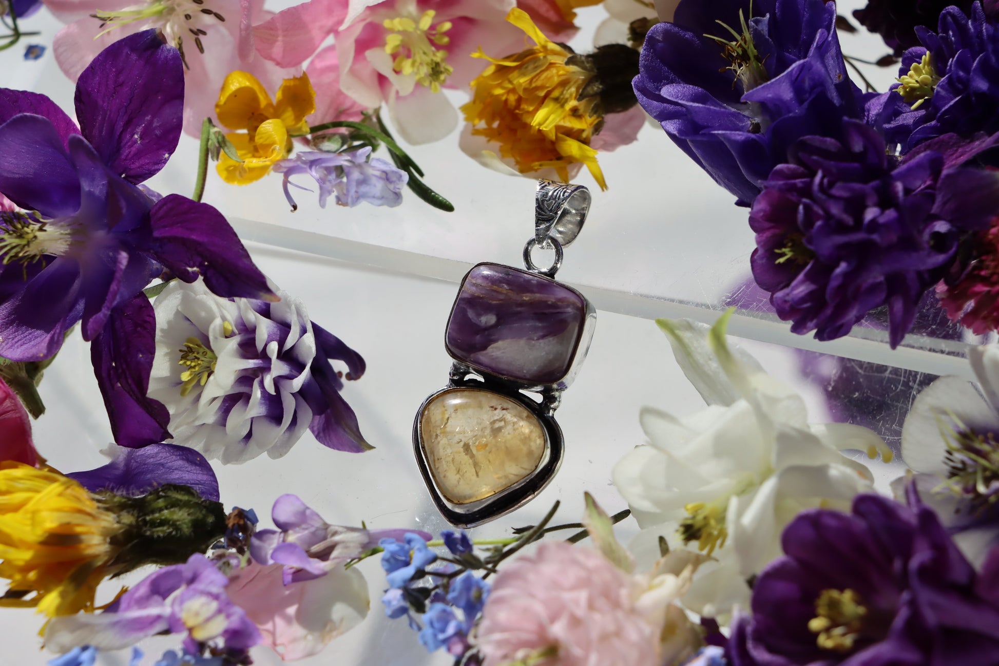 Přívěšek citrín charoit - Supreme Panthers