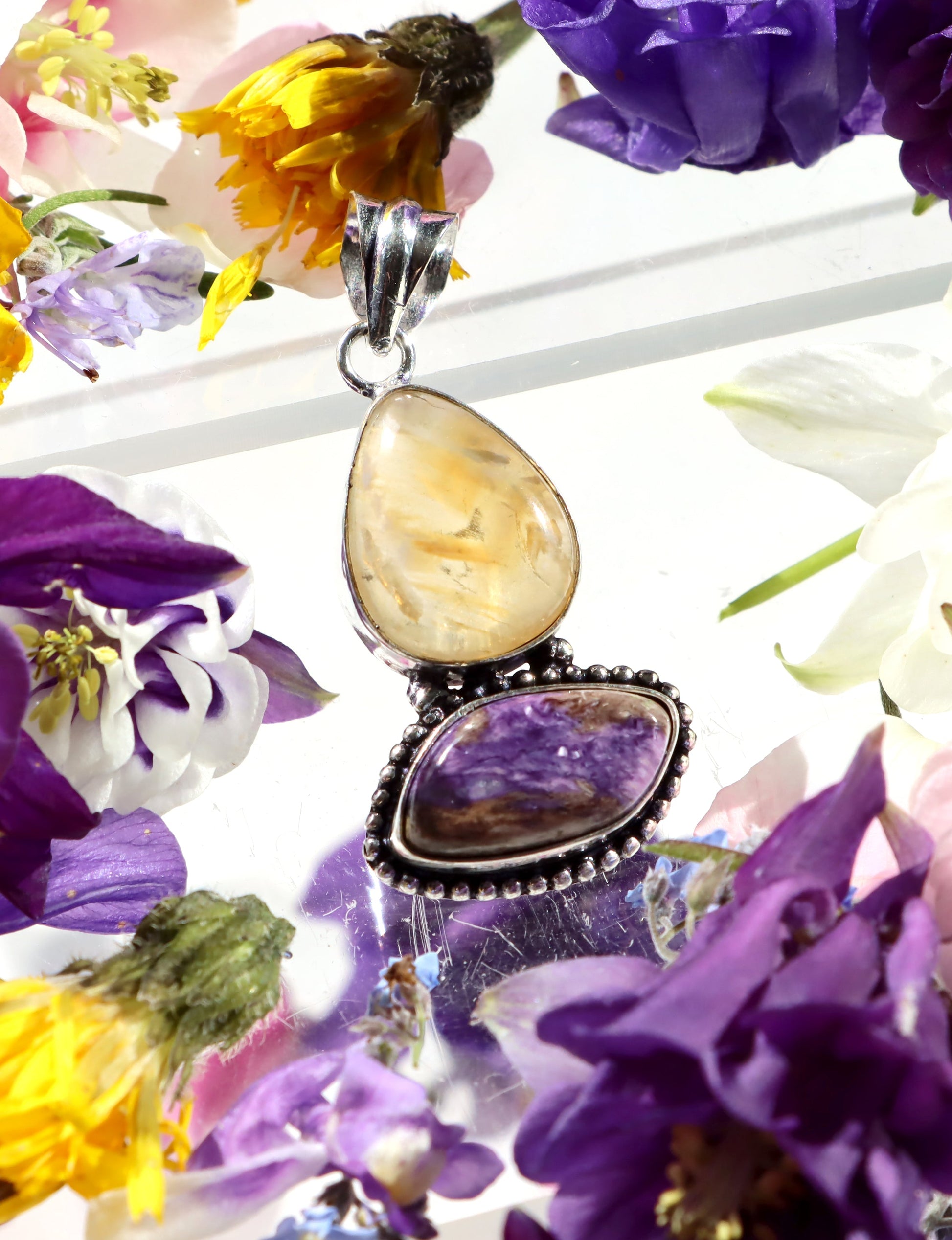 Přívěšek citrín charoit - Supreme Panthers