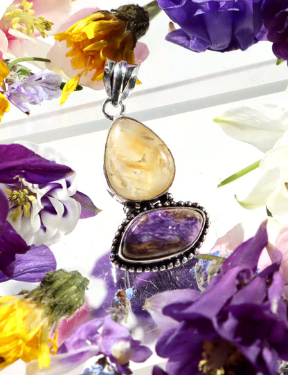 Přívěšek citrín charoit - Supreme Panthers