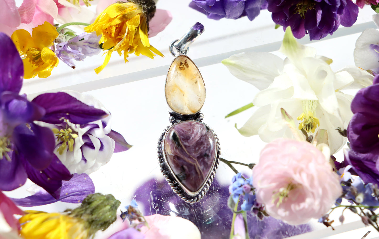 Přívěšek citrín charoit - Supreme Panthers