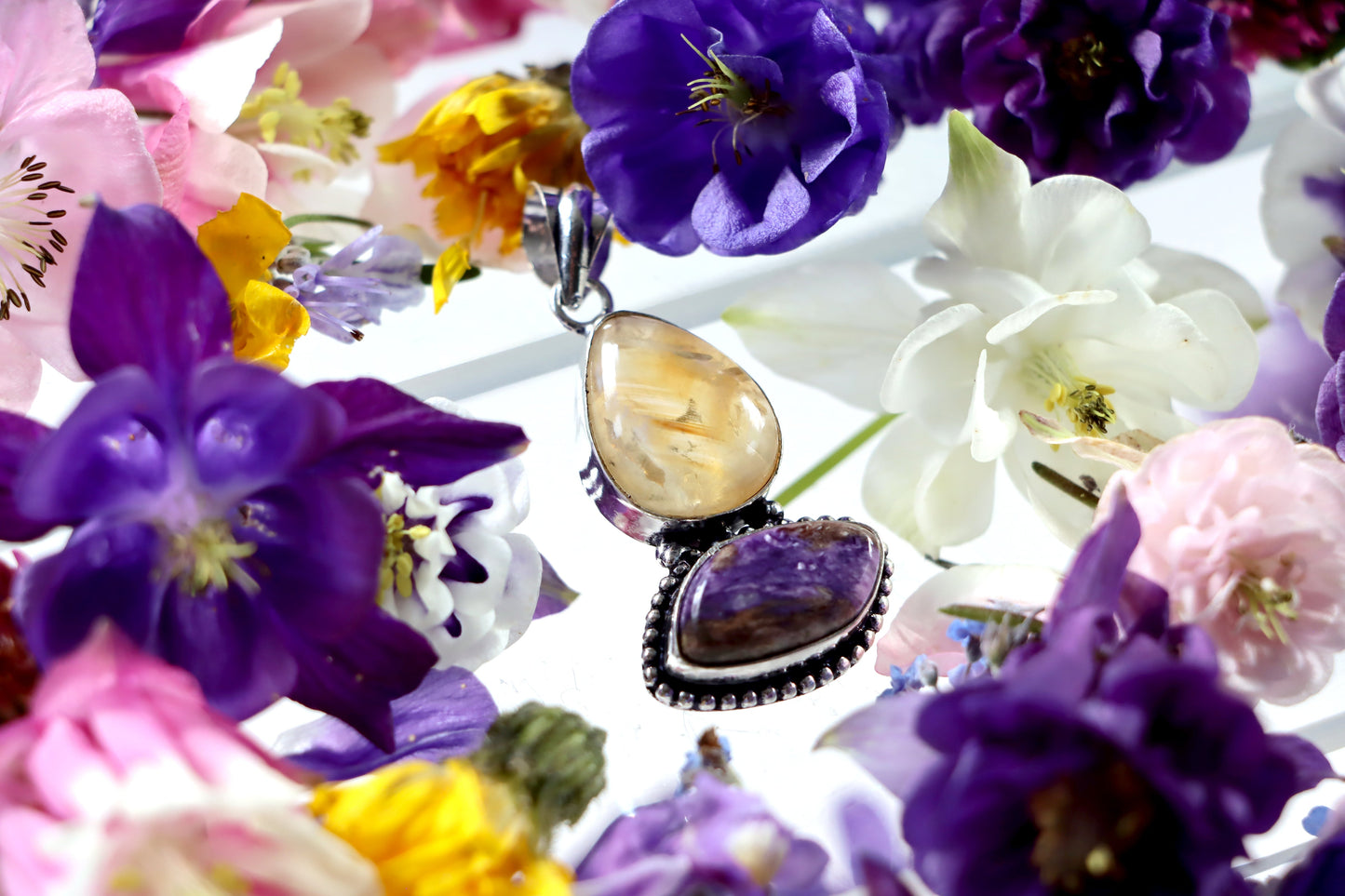 Přívěšek citrín charoit - Supreme Panthers