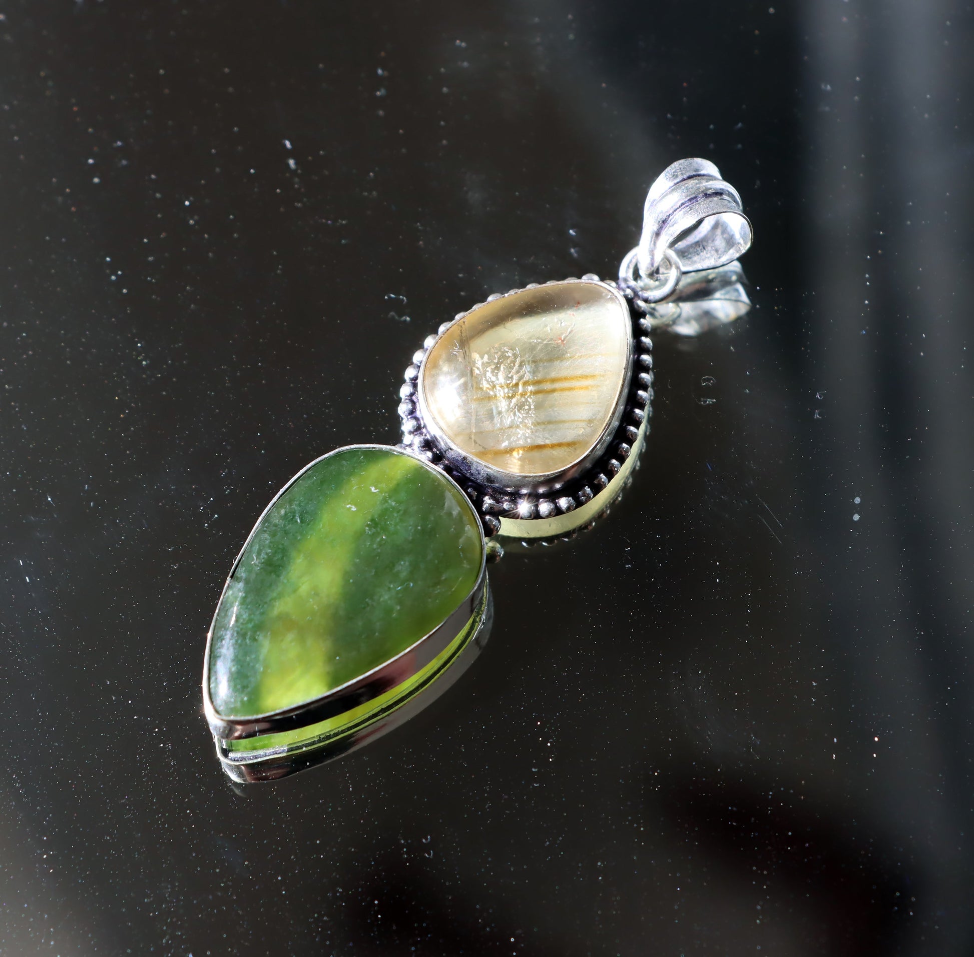 Přívěšek citrín nefrit - Supreme Panthers