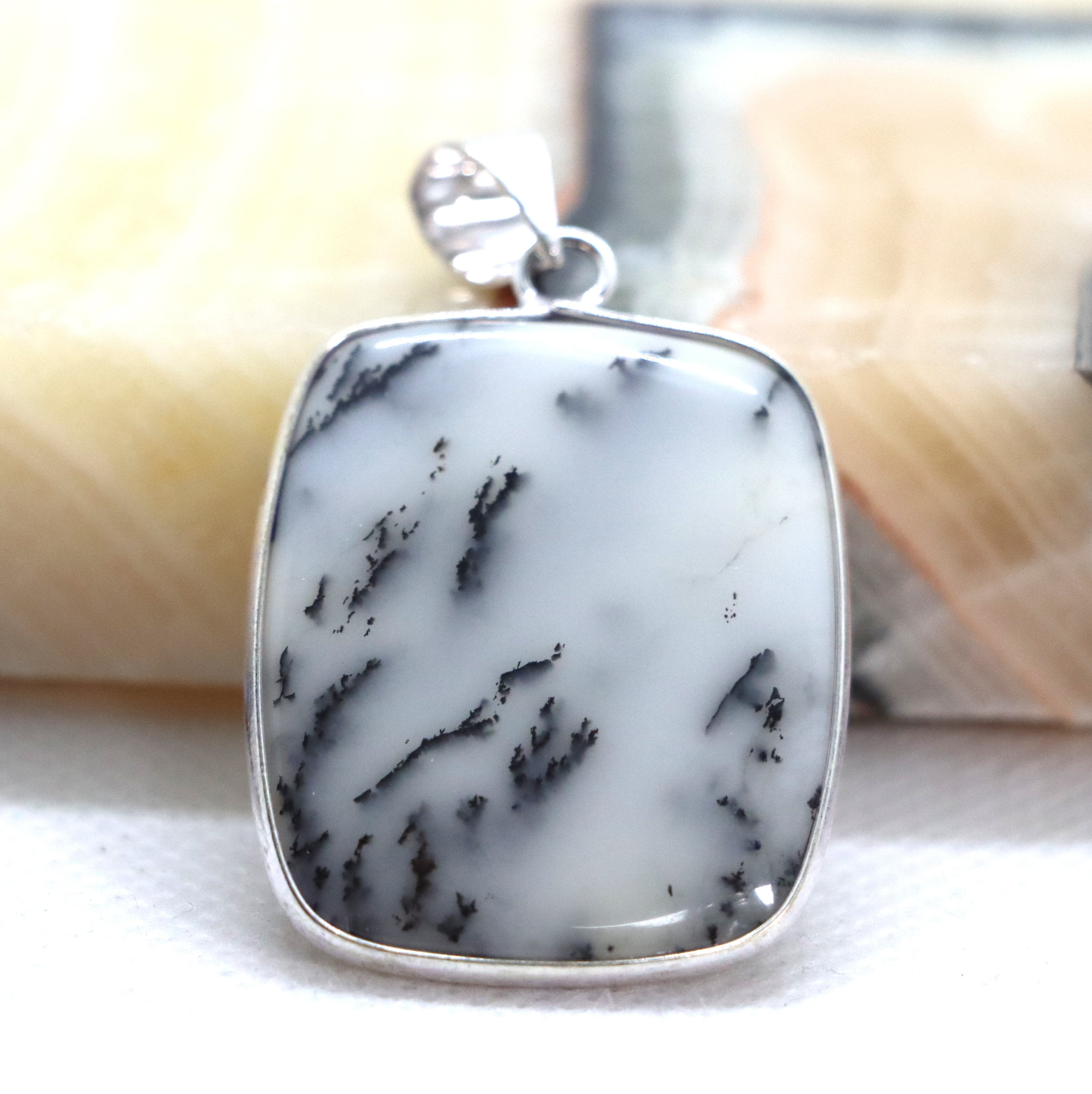 Přívěšek dendritický opál - Supreme Panthers