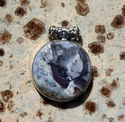 Přívěšek dendritický opál - Supreme Panthers