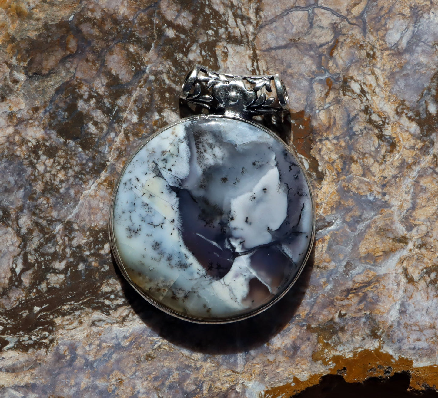 Přívěšek dendritický opál - Supreme Panthers