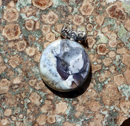 Přívěšek dendritický opál - Supreme Panthers