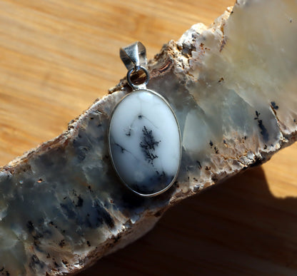 Přívěšek dendritický opál - Supreme Panthers