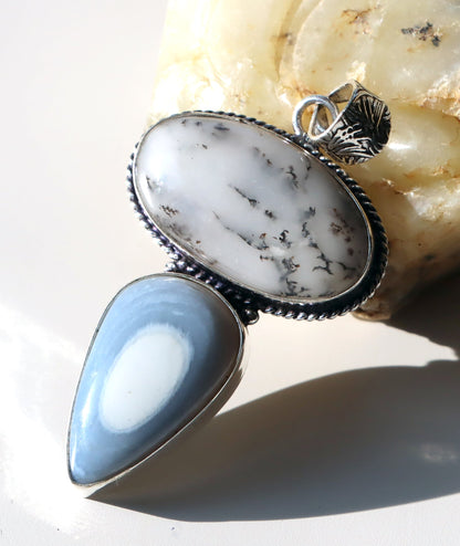 Přívěšek dendritický opál Owyhee opál - Supreme Panthers