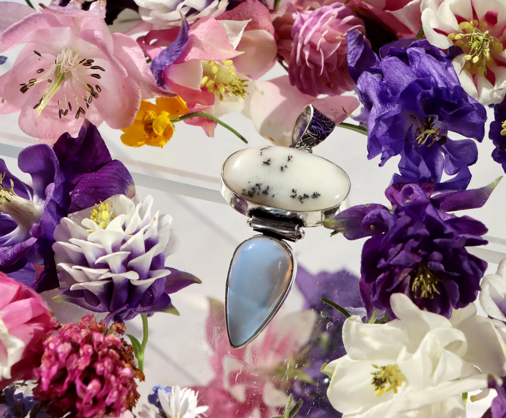 Přívěšek dendritický opál Owyhee opál - Supreme Panthers