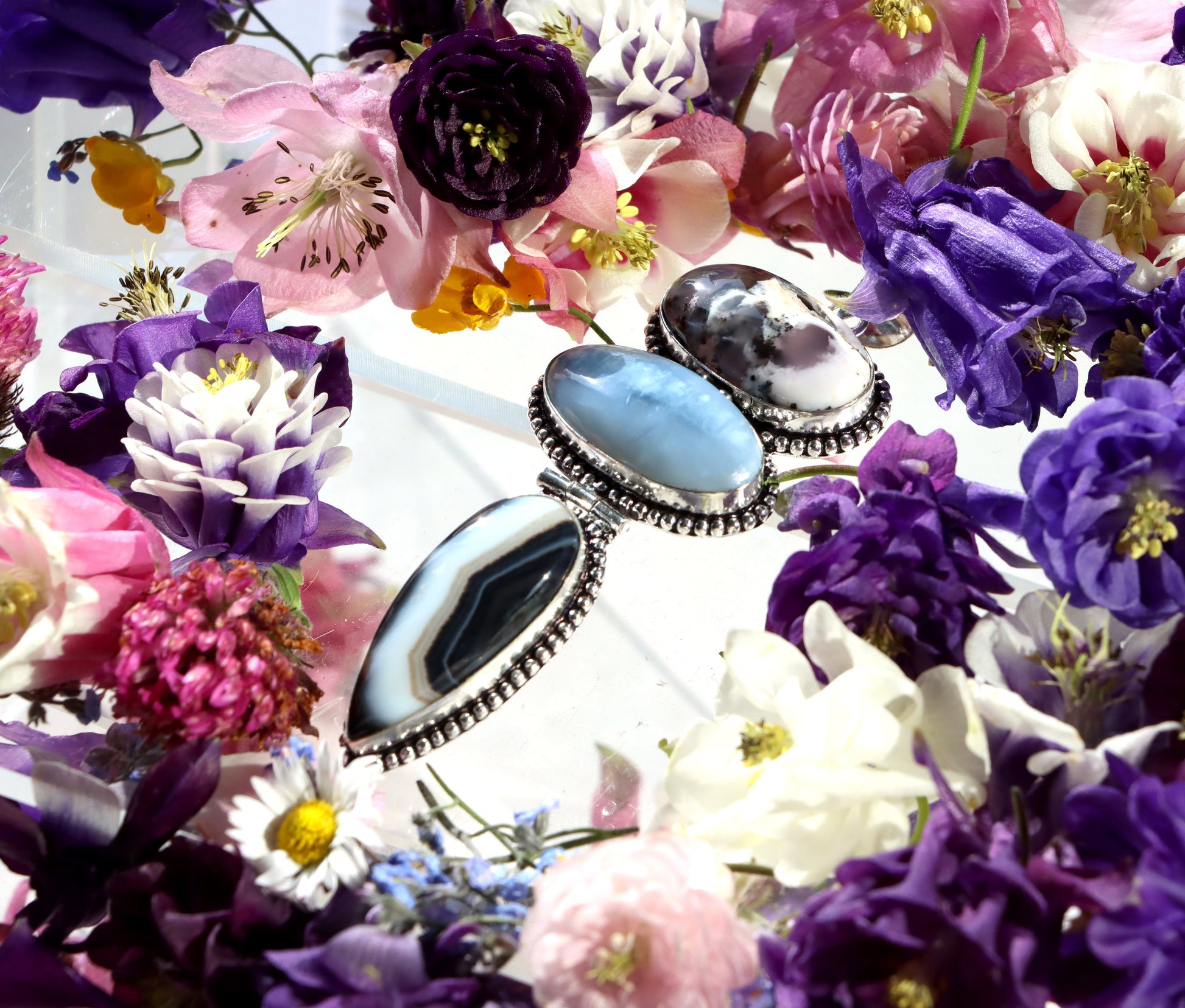 Přívěšek dendritický opál Owyhee opál onyx - Supreme Panthers