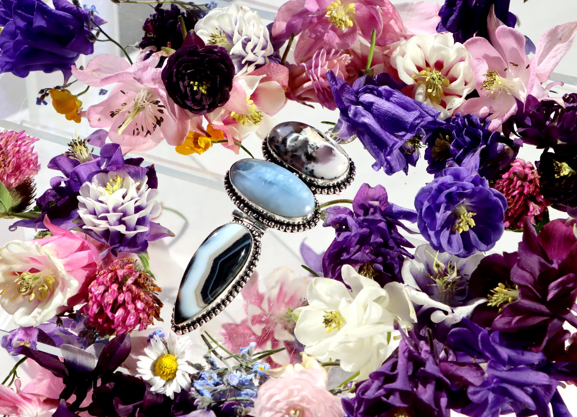 Přívěšek dendritický opál Owyhee opál onyx - Supreme Panthers