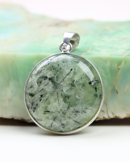 Přívěšek epidot v prehnitu - Supreme Panthers