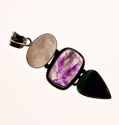 Přívěšek heliotrop jaspis ametyst růženín - Supreme Panthers