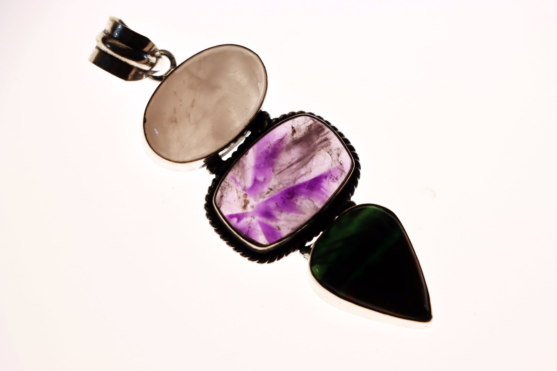 Přívěšek heliotrop jaspis ametyst růženín - Supreme Panthers